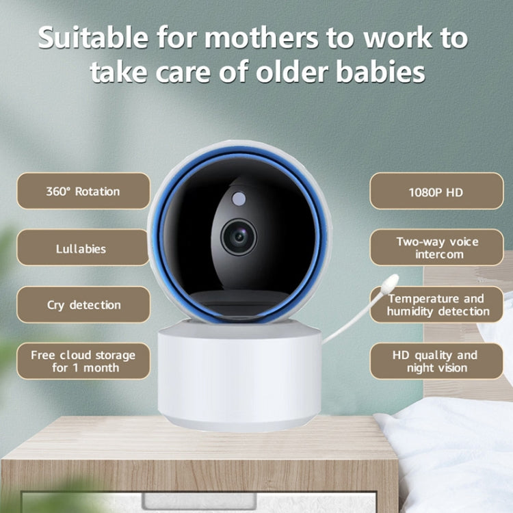 YT50 3MP Smart WIFI PTZ Camera Baby Monitor, Plug:AU Plug by bashfashion