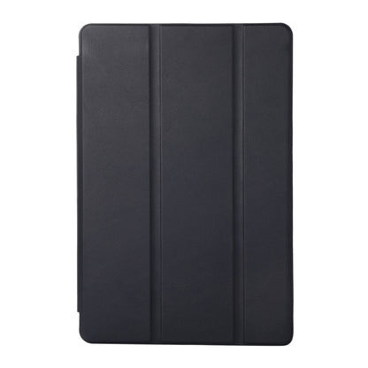 For Samsung Galaxy Tab S6 Lite/Tab S6 Lite 2022 Solid Color 3-folding Leather Tablet Case(Dark Blue) by bashfashion