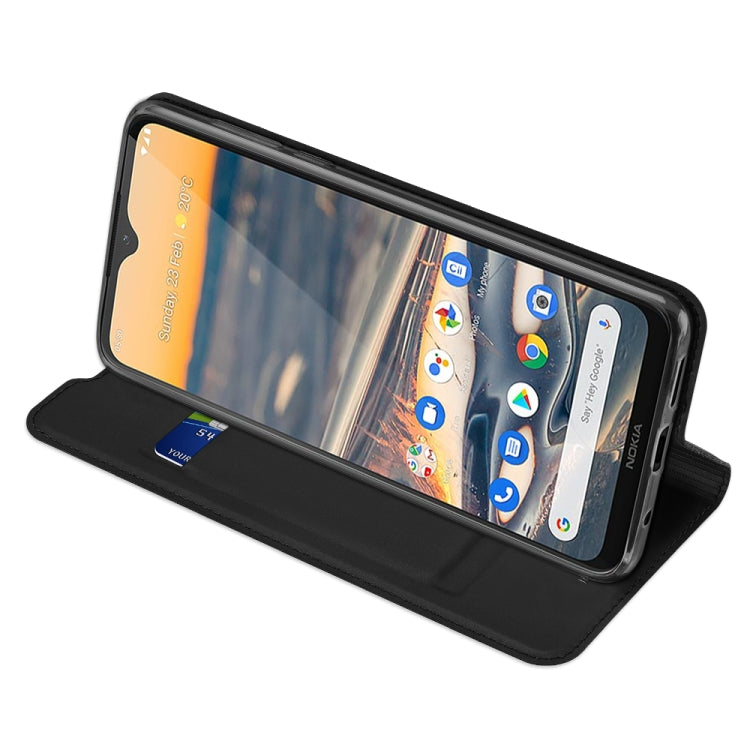 For Nokia 5.3 DUX DUCIS Skin Pro Series Horizontal Flip PU + TPU Leather Case, with Holder & Card Slots(Black) by DUX DUCIS
