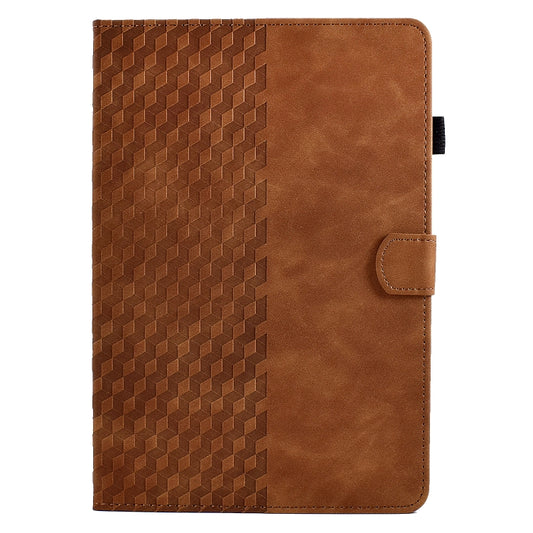 For Lenovo Tab P11 Pro Gen 2 Rhombus Embossed Leather Tablet Case(Brown) by bashfashion