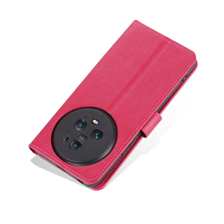 For Honor Magic5 AZNS Sheepskin Texture Flip Leather Phone Case(Red) by AZNS