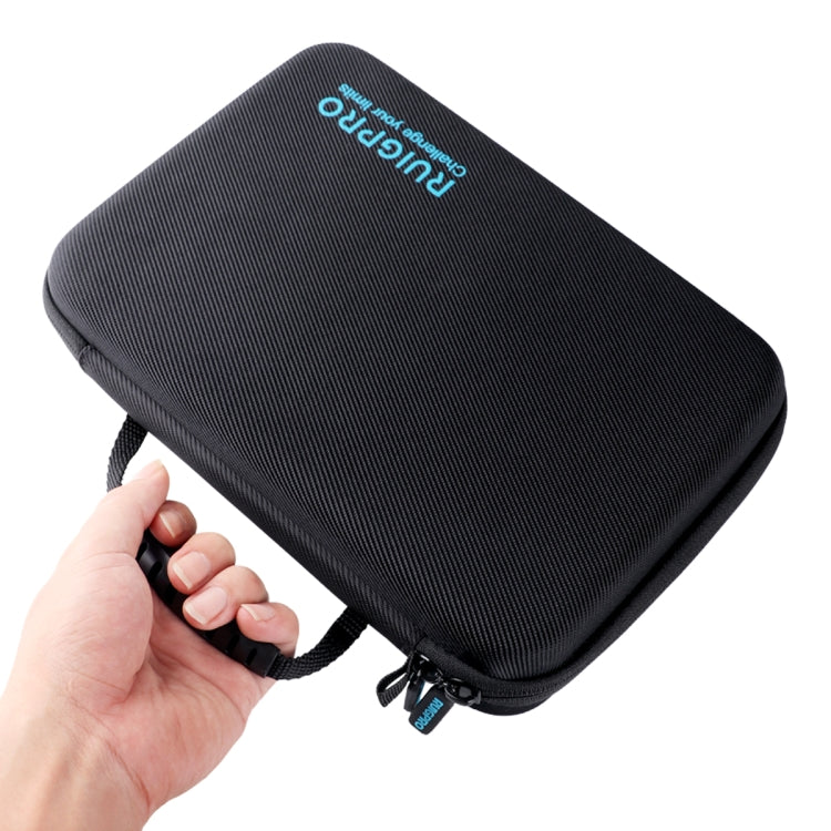 For GoPro HERO8 / 7 / 6 RUIGPRO Shockproof Waterproof Portable Case Box Size : 33.5cm x 24.7cm x 6.3cm(Black) by RUIGPRO