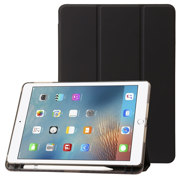 Clear Acrylic Leather Tablet Case For iPad Air 2 / Air / 9.7 2018 / 9.7 2017(Black) by bashfashion