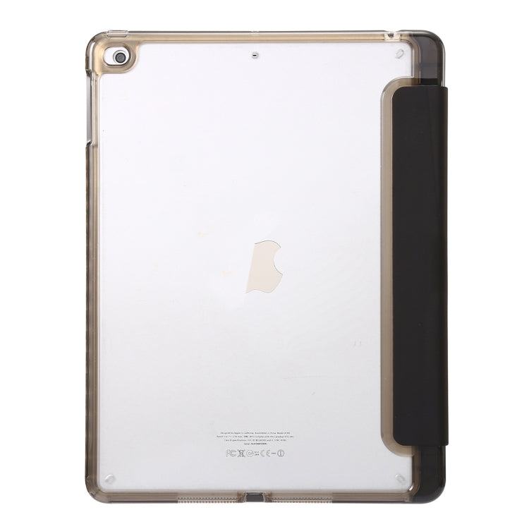 Clear Acrylic Leather Tablet Case For iPad Air 2 / Air / 9.7 2018 / 9.7 2017(Black) by bashfashion
