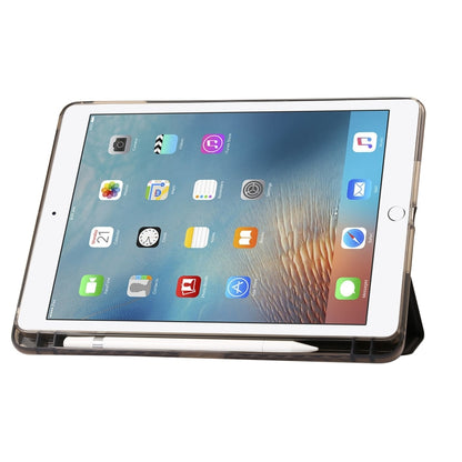 Clear Acrylic Leather Tablet Case For iPad Air 2 / Air / 9.7 2018 / 9.7 2017(Black) by bashfashion