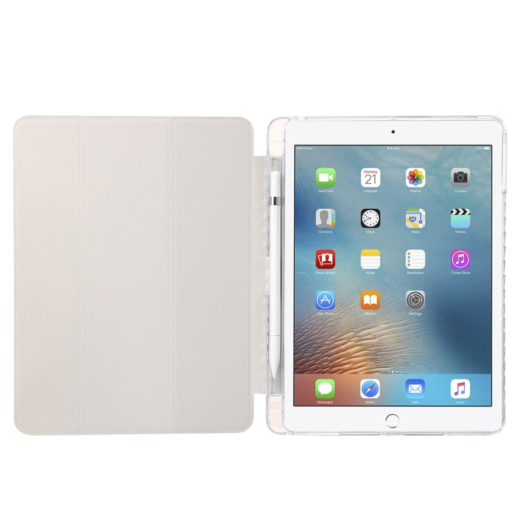 Clear Acrylic Leather Tablet Case For iPad Air 2 / Air / 9.7 2018 / 9.7 2017(Black) by bashfashion