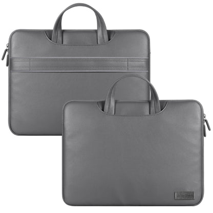 Waterproof PU Laptop Bag Inner Bag, Size:13 / 14 inch(Grey) by bashfashion