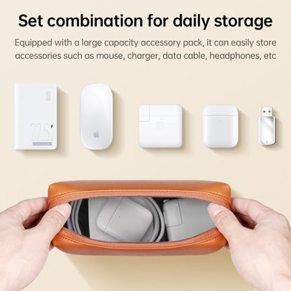 Waterproof PU Laptop Bag Inner Bag with Power Pack, Size:13 / 14 inch(Grey) by bashfashion