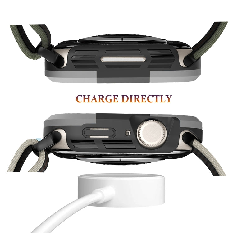 For Apple Watch Ultra 3 / 2 / 1 49mm Armor Frame Watch Case(Grey) by bashfashion