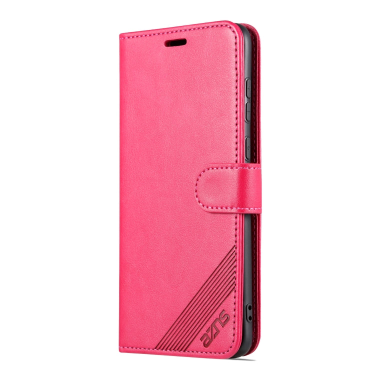 For Huawei P60 Art AZNS Sheepskin Texture Flip Leather Phone Case(Red) by AZNS