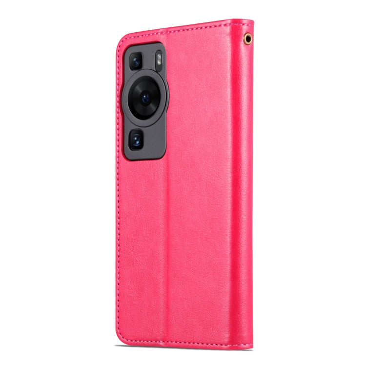 For Huawei P60 / P60 Pro AZNS Sheepskin Texture Flip Leather Phone Case(Red) by AZNS