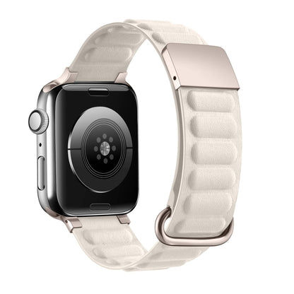 Magnetic Reverse Buckle Watch Band For Apple Watch Ultra 49mm&Watch Ultra 2 49mm / Series 9&8&7 45mm / SE 3&SE 2&6&SE&5&4 44mm / 3&2&1 42mm(Starlight) by bashfashion