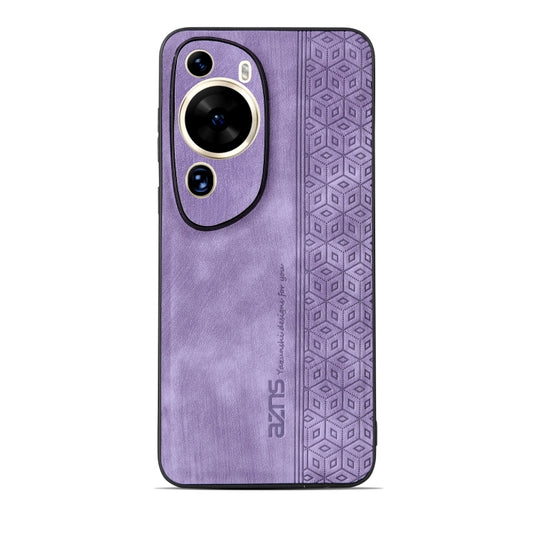 For Huawei P60 Art AZNS 3D Embossed Skin Feel Phone Case(Purple) by AZNS