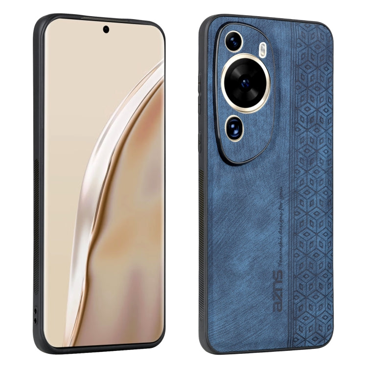 For Huawei P60 Art AZNS 3D Embossed Skin Feel Phone Case(Sapphire Blue) by AZNS
