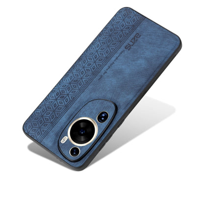 For Huawei P60 Art AZNS 3D Embossed Skin Feel Phone Case(Sapphire Blue) by AZNS