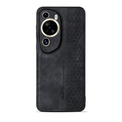 For Huawei P60 Art AZNS 3D Embossed Skin Feel Phone Case(Black) by AZNS