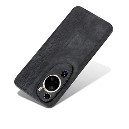 For Huawei P60 Art AZNS 3D Embossed Skin Feel Phone Case(Black) by AZNS