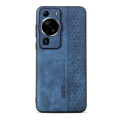 For Huawei P60 / P60 Pro AZNS 3D Embossed Skin Feel Phone Case(Sapphire Blue) by AZNS