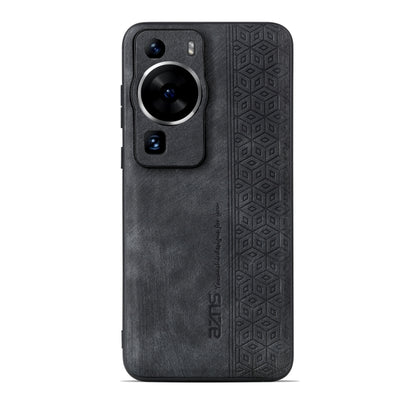 For Huawei P60 / P60 Pro AZNS 3D Embossed Skin Feel Phone Case(Black) by AZNS