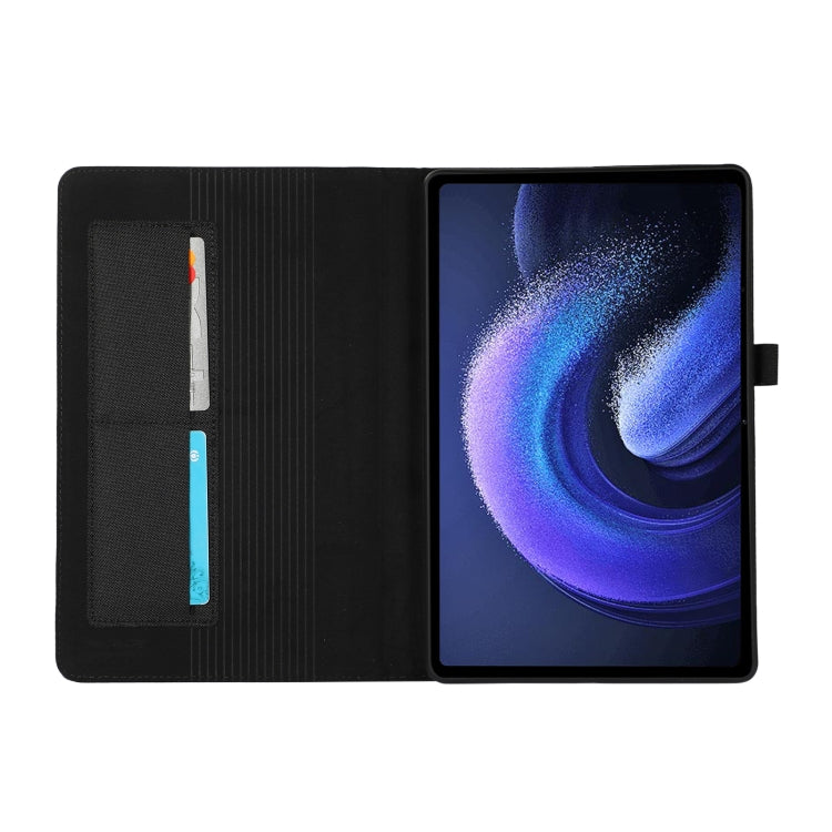 For Xiaomi Pad 6 / Pad 6 Pro Fabric Leather Tablet Case(Black) by bashfashion