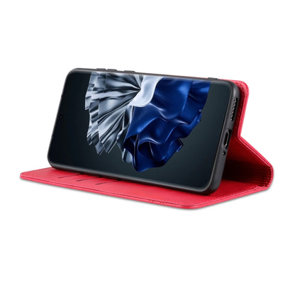 For Huawei P60 / P60 Pro AZNS Magnetic Calf Texture Flip Leather Phone Case(Red) by AZNS