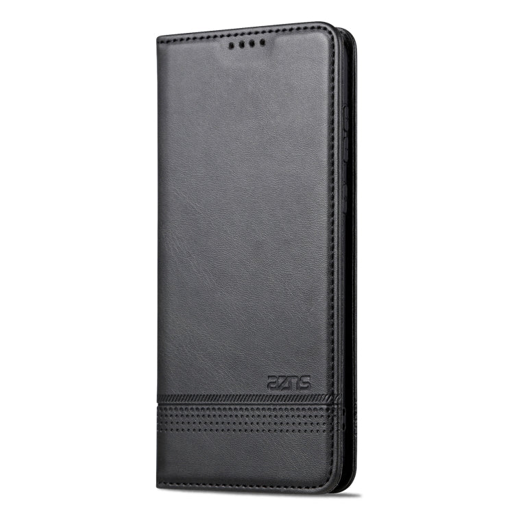 For Huawei P60 / P60 Pro AZNS Magnetic Calf Texture Flip Leather Phone Case(Black) by AZNS