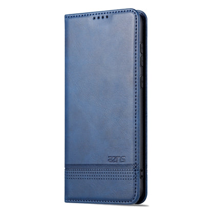 For Huawei P60 / P60 Pro AZNS Magnetic Calf Texture Flip Leather Phone Case(Dark Blue) by AZNS
