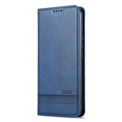 For Honor X5 AZNS Magnetic Calf Texture Flip Leather Phone Case(Dark Blue) by AZNS