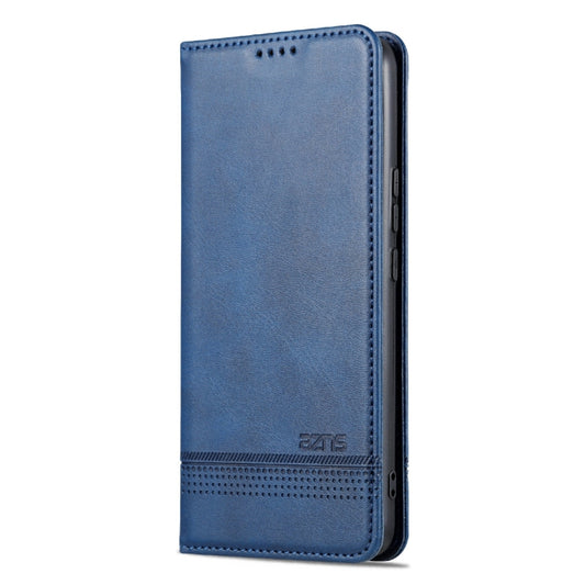 For Honor X5 AZNS Magnetic Calf Texture Flip Leather Phone Case(Dark Blue) by AZNS