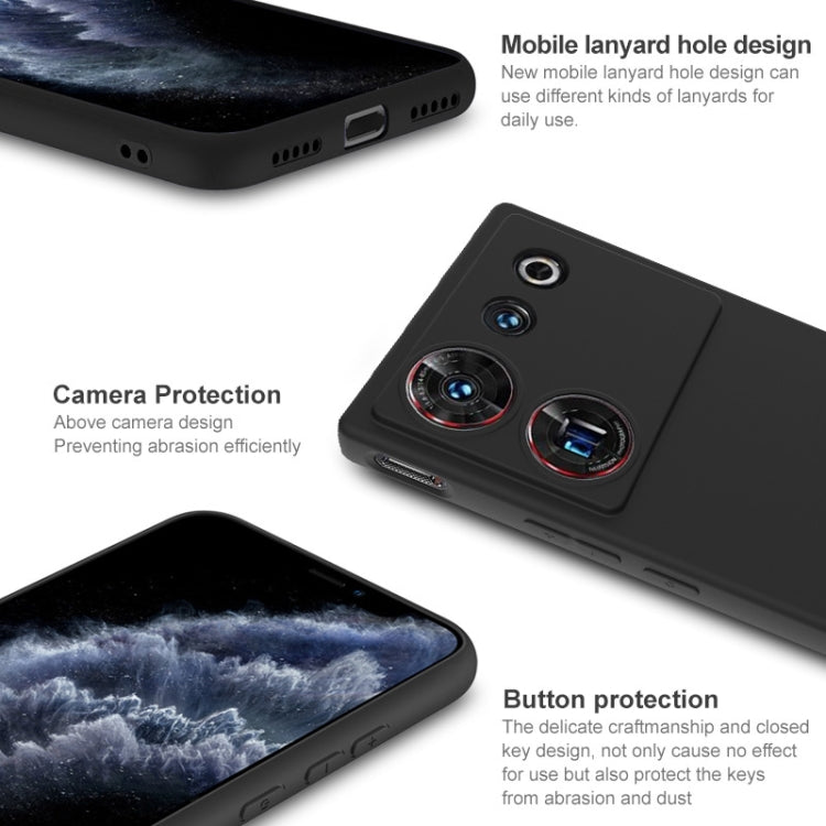 For ZTE nubia Z50 Ultra 5G IMAK UC-3 Series Shockproof Frosted TPU Phone Case(Black) by imak