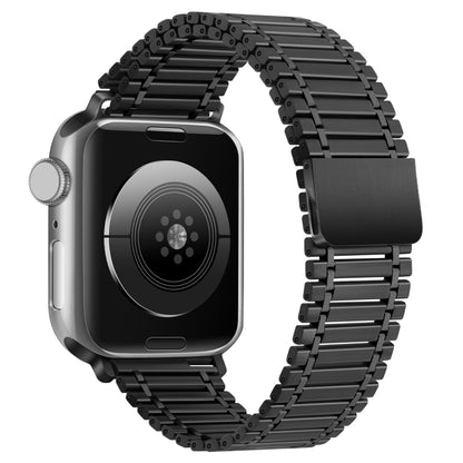 Chain Magnetic Stainless Steel Watch Band For Apple Watch Ultra 49mm / Series 8&7 45mm / SE 2&6&SE&5&4 44mm / 3&2&1 42mm(Black) by bashfashion