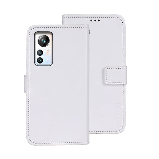 For Blackview A85 idewei Crazy Horse Texture Leather Phone Case with Holder(White) by idewei