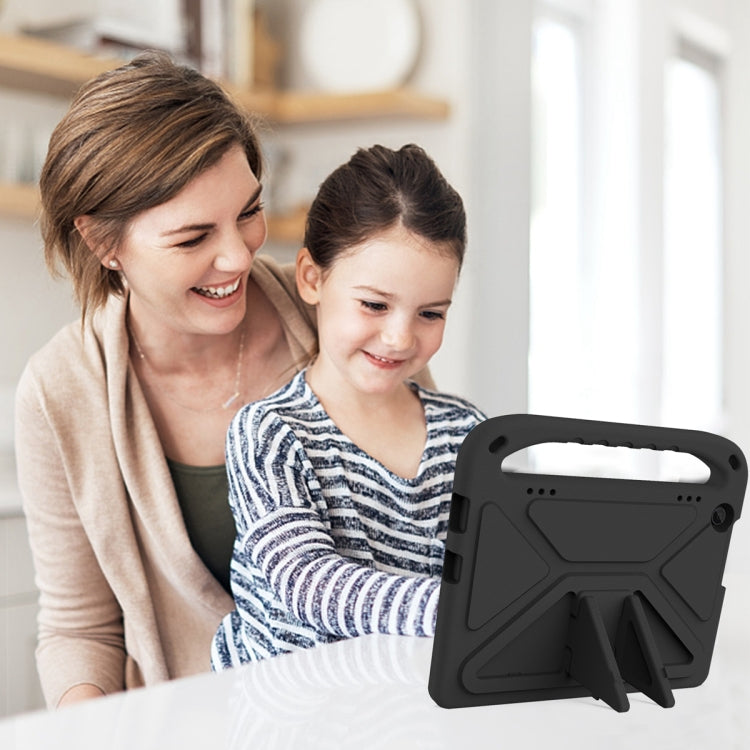 For Lenovo Tab M10 3rd Gen Handle EVA Shockproof Tablet Case with Holder(Black) by bashfashion