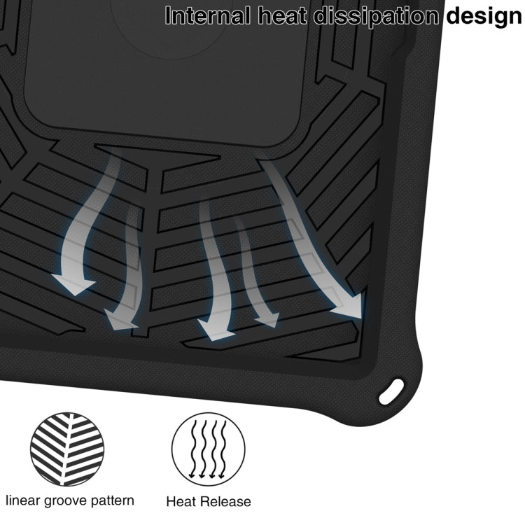 For Lenovo Tab M10 3rd Gen Spider King Silicone Protective Tablet Case(Black) by bashfashion