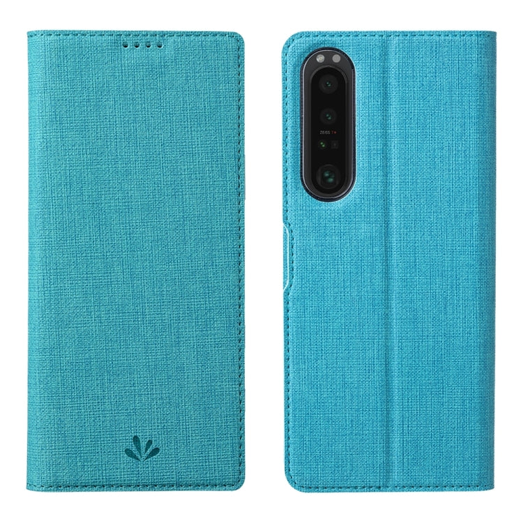 For Sony Xperia 1 V ViLi DMX Series Shockproof Magnetic Leather Phone Case(Blue) by ViLi