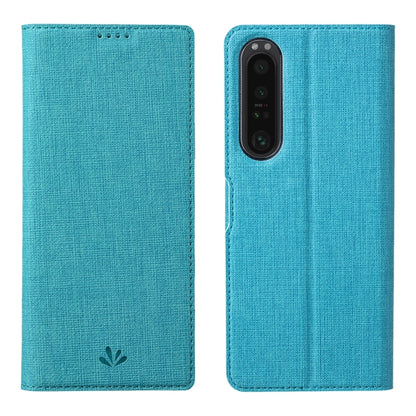 For Sony Xperia 1 V ViLi DMX Series Shockproof Magnetic Leather Phone Case(Blue) by ViLi