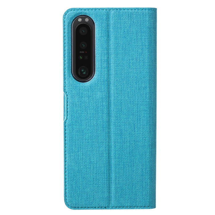 For Sony Xperia 1 V ViLi DMX Series Shockproof Magnetic Leather Phone Case(Blue) by ViLi
