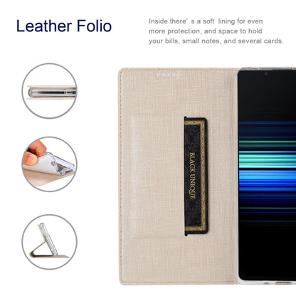 For Sony Xperia 1 V ViLi DMX Series Shockproof Magnetic Leather Phone Case(Gold) by ViLi