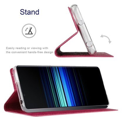 For Sony Xperia 1 V ViLi DMX Series Shockproof Magnetic Leather Phone Case(Rose Red) by ViLi