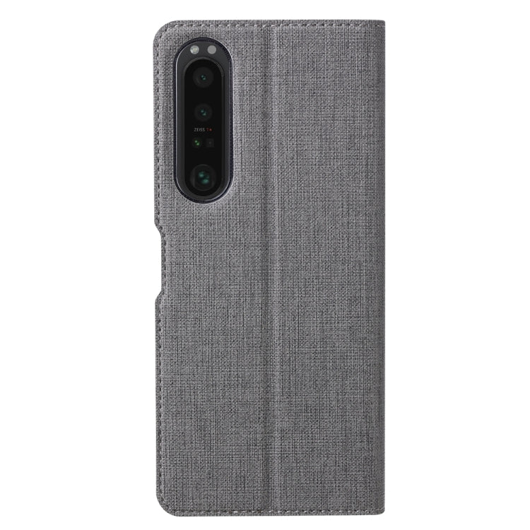 For Sony Xperia 1 V ViLi DMX Series Shockproof Magnetic Leather Phone Case(Grey) by ViLi