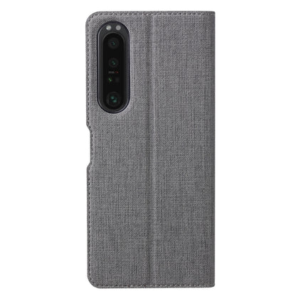 For Sony Xperia 1 V ViLi DMX Series Shockproof Magnetic Leather Phone Case(Grey) by ViLi