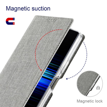For Sony Xperia 1 V ViLi DMX Series Shockproof Magnetic Leather Phone Case(Grey) by ViLi