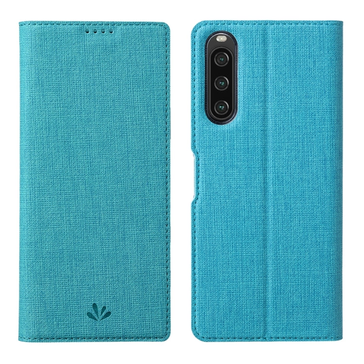 For Sony Xperia 10 V ViLi DMX Series Shockproof Magnetic Leather Phone Case(Blue) by ViLi