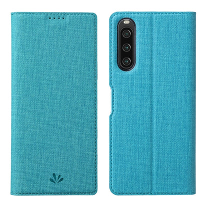 For Sony Xperia 10 V ViLi DMX Series Shockproof Magnetic Leather Phone Case(Blue) by ViLi