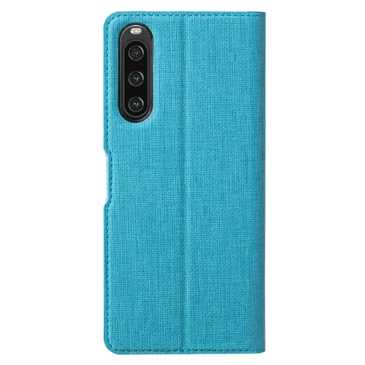 For Sony Xperia 10 V ViLi DMX Series Shockproof Magnetic Leather Phone Case(Blue) by ViLi