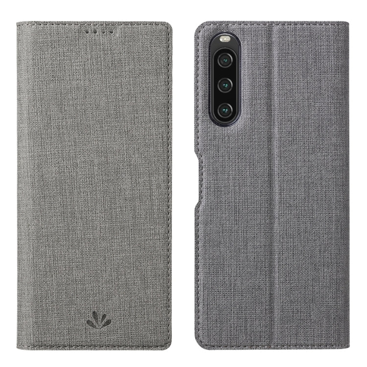 For Sony Xperia 10 V ViLi DMX Series Shockproof Magnetic Leather Phone Case(Grey) by ViLi