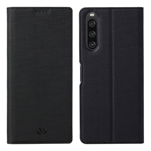 For Sony Xperia 10 V ViLi DMX Series Shockproof Magnetic Leather Phone Case(Black) by ViLi