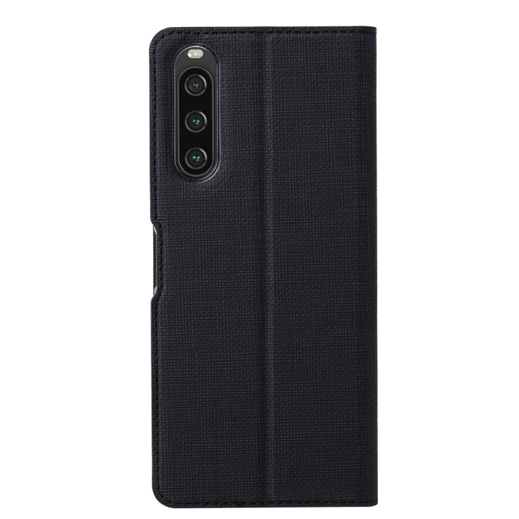 For Sony Xperia 10 V ViLi DMX Series Shockproof Magnetic Leather Phone Case(Black) by ViLi