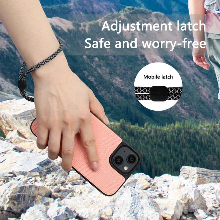 For iPhone 14 ViLi TH Series Shockproof Phone Case with Lanyard(Pink) by ViLi