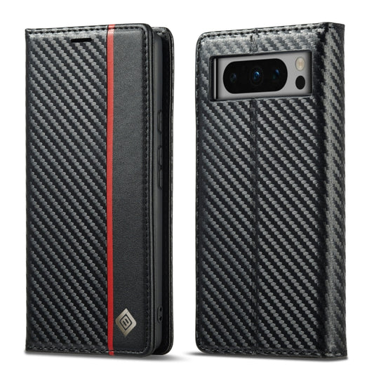For Google Pixel 8 Pro LC.IMEEKE Carbon Fiber Leather Phone Case(Vertical Black) by LC.IMEEKE